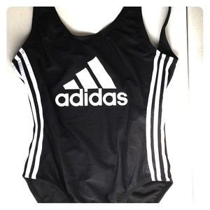 Adidas Logo One piece black Bathing Suit